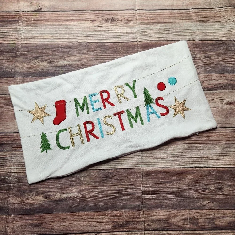 5/$15 Merry Christmas Holiday Pillow Sham